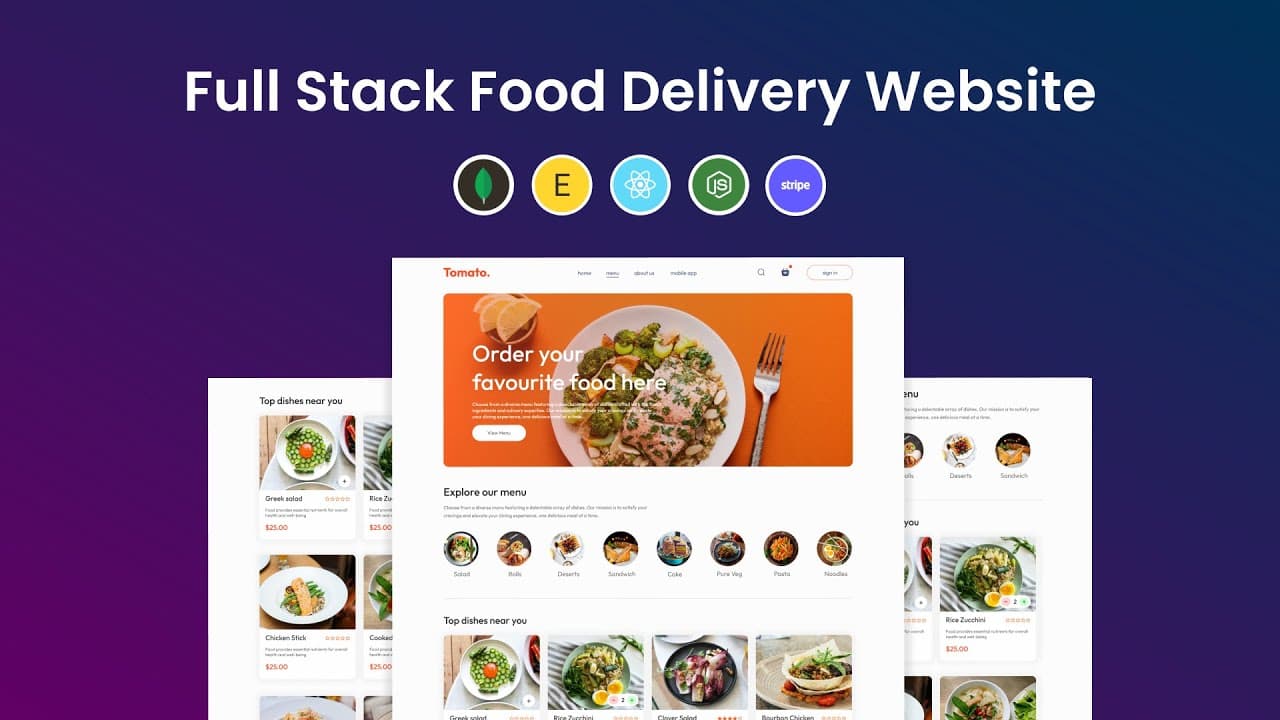 Food Delivery App Using MERN