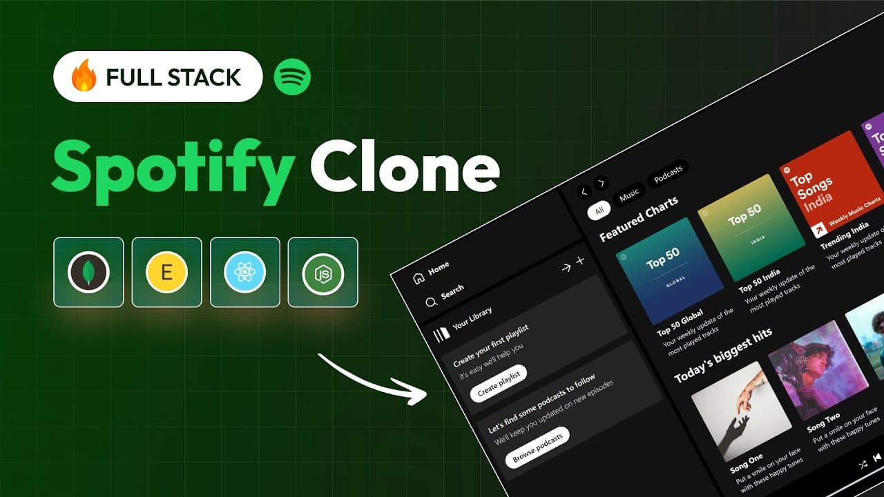 Full Stack Spotify Clone Using MERN