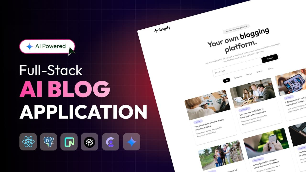 Build an AI Full Stack Blog App using React js