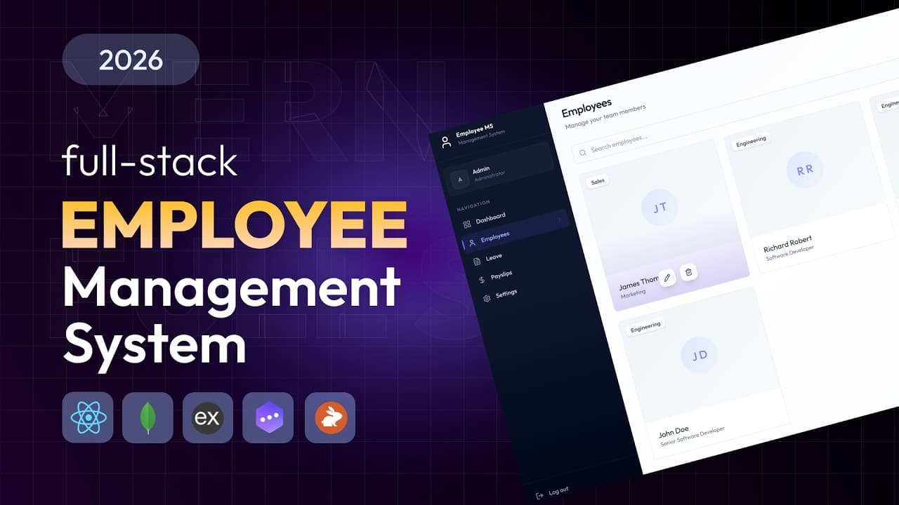 Build Full Stack Employee Management system in React JS