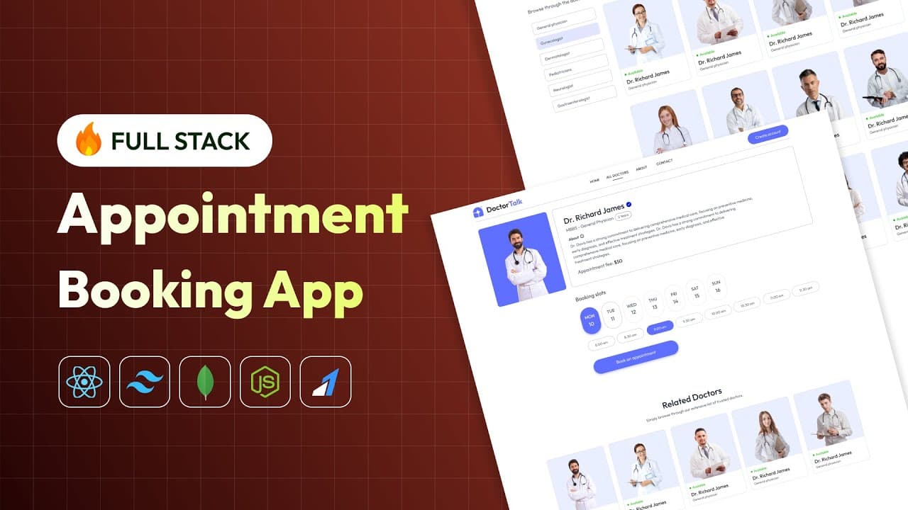 Doctor Appointment Booking App Using MERN Stack