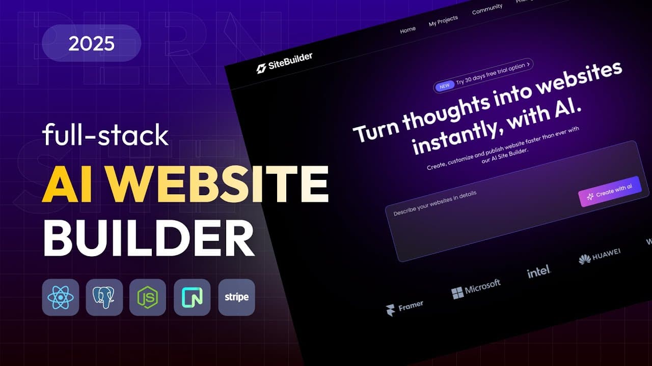 Full Stack AI Website Builder using React JS