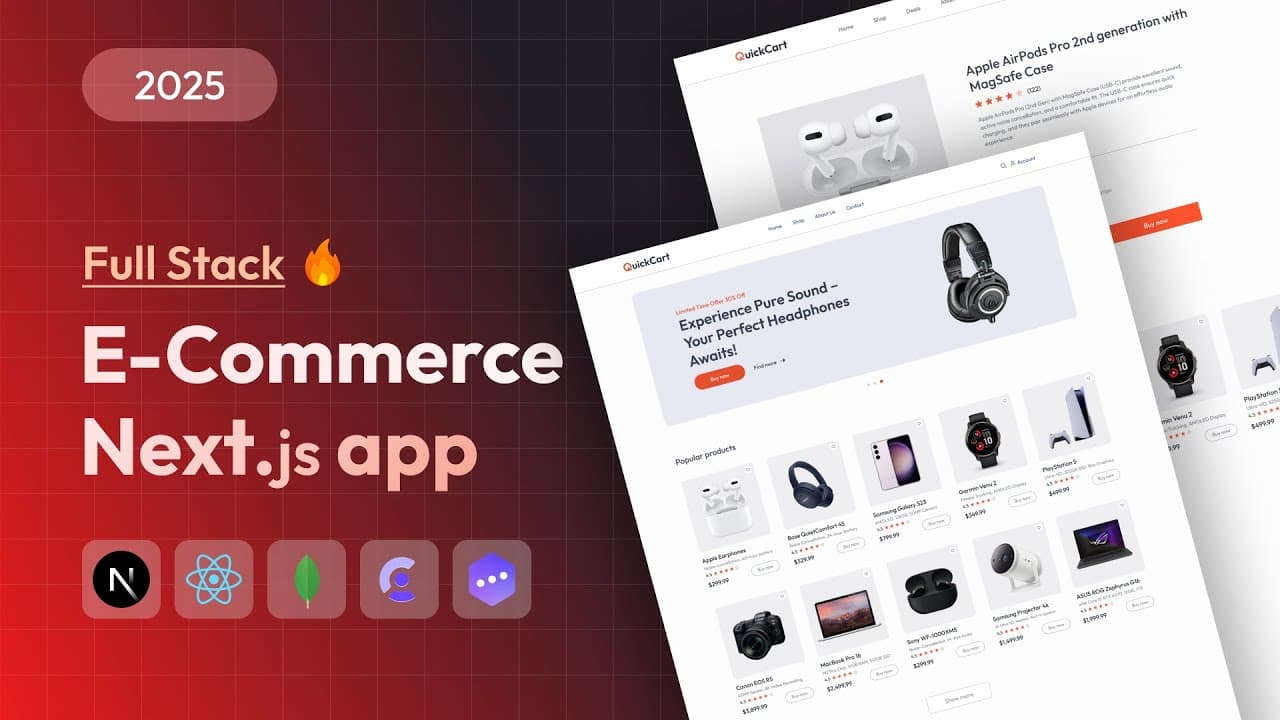 Full Stack E-Commerce App using Next.js