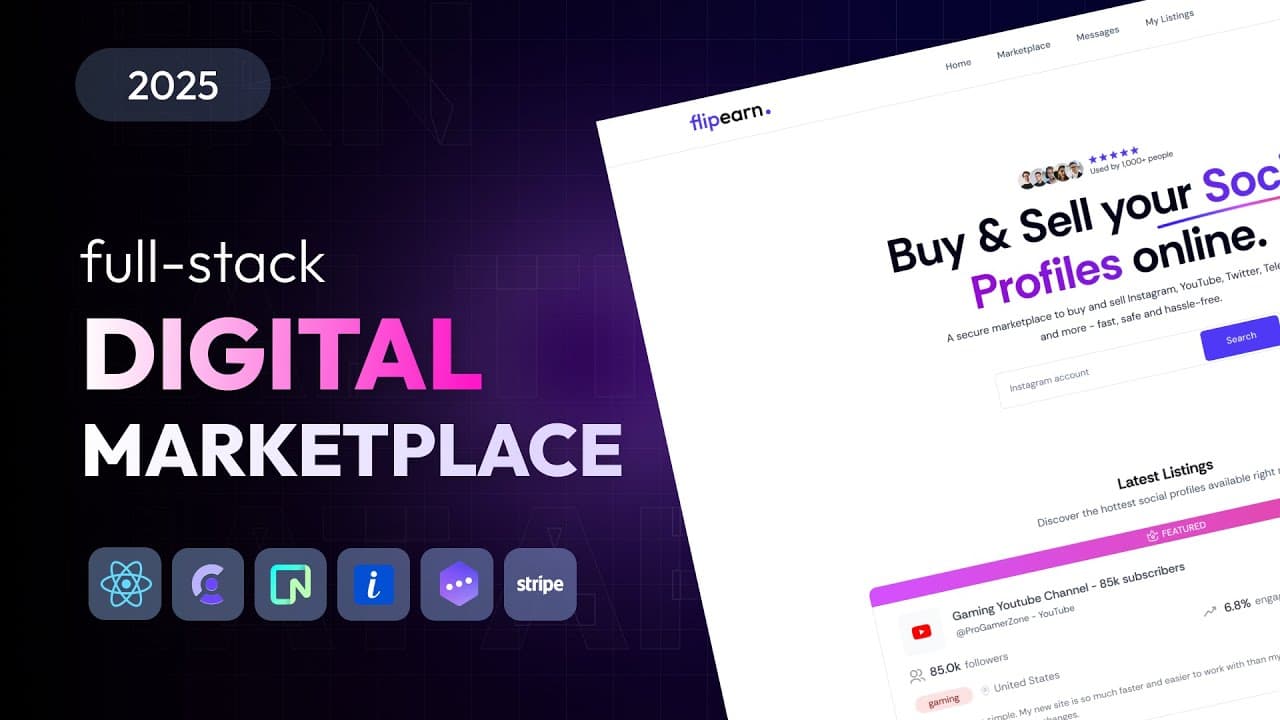 Full Stack Social Media Marketplace using PERN Stack