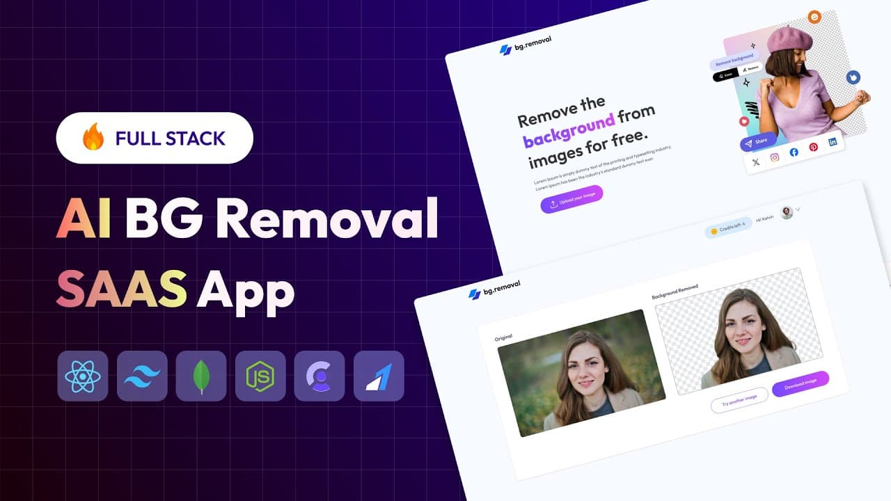 BG Removal AI SaaS App Using MERN Stack