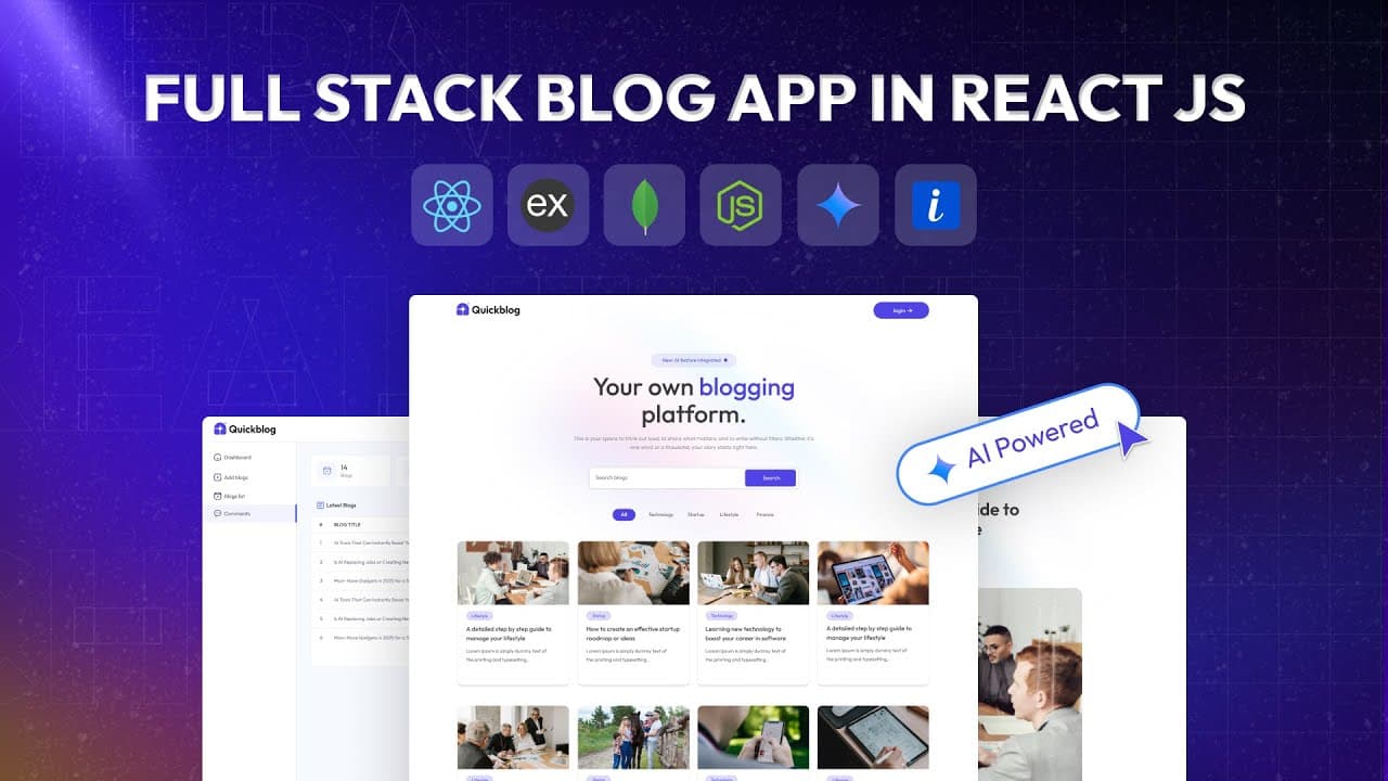 Full Stack AI Powered Blog App using MERN Stack